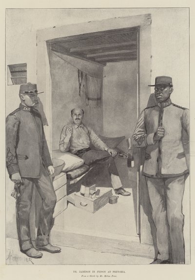 Le Dr Jameson en prison à Pretoria - Amedee Forestier